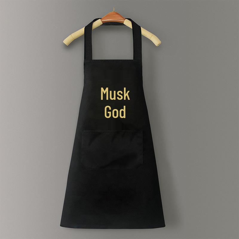 Waterproof & Oil-Proof PVC Logo Apron with Waistband for Kitchen and Catering