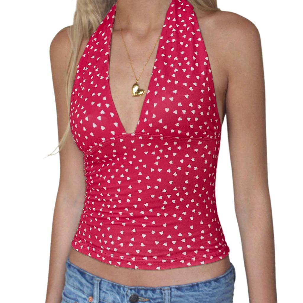 New, European and American summer suspender Spice Girl vest fashion plaid top women's halter