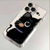 Funny Black Cat Couple Case For Redmi A5 A3 A2 A1 15C 14C 13C 13 12 12C 10C 9C 9A 10 9 Soft Cute Silicone Transparent Cover
