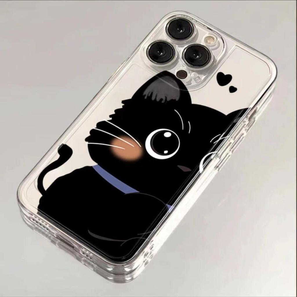 Funny Black Cat Couple Case For Redmi A5 A3 A2 A1 15C 14C 13C 13 12 12C 10C 9C 9A 10 9 Soft Cute Silicone Transparent Cover
