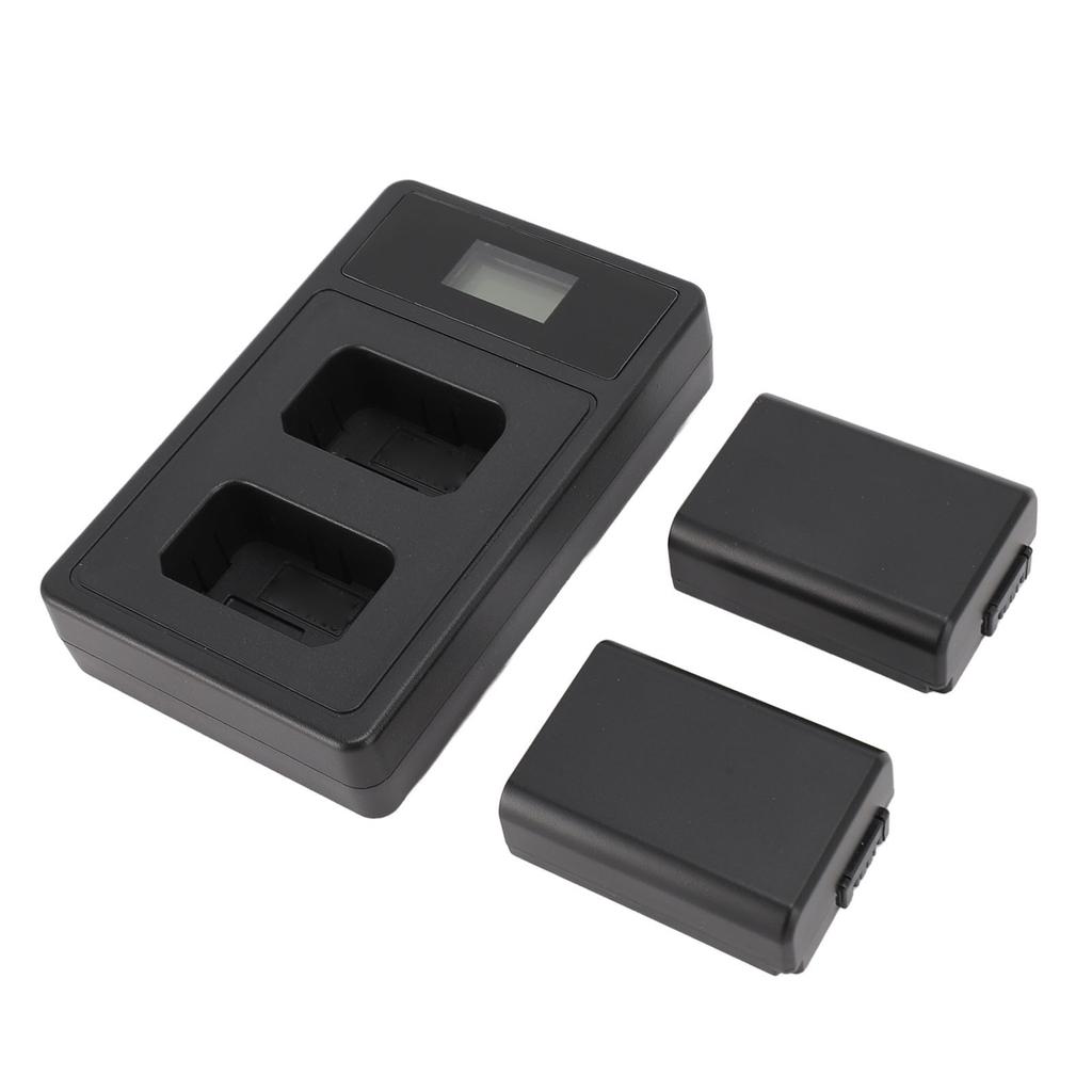 Baterie pentru cameră NP FW50 7,2 V 1850 mAh cu stație de încărcare cu afișaj LED dublu USB pentru ZVE10 ILCE 5000