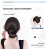 Floral Clip-in Low Bun Hair Tie for Natural, Fluffy Hairstyling