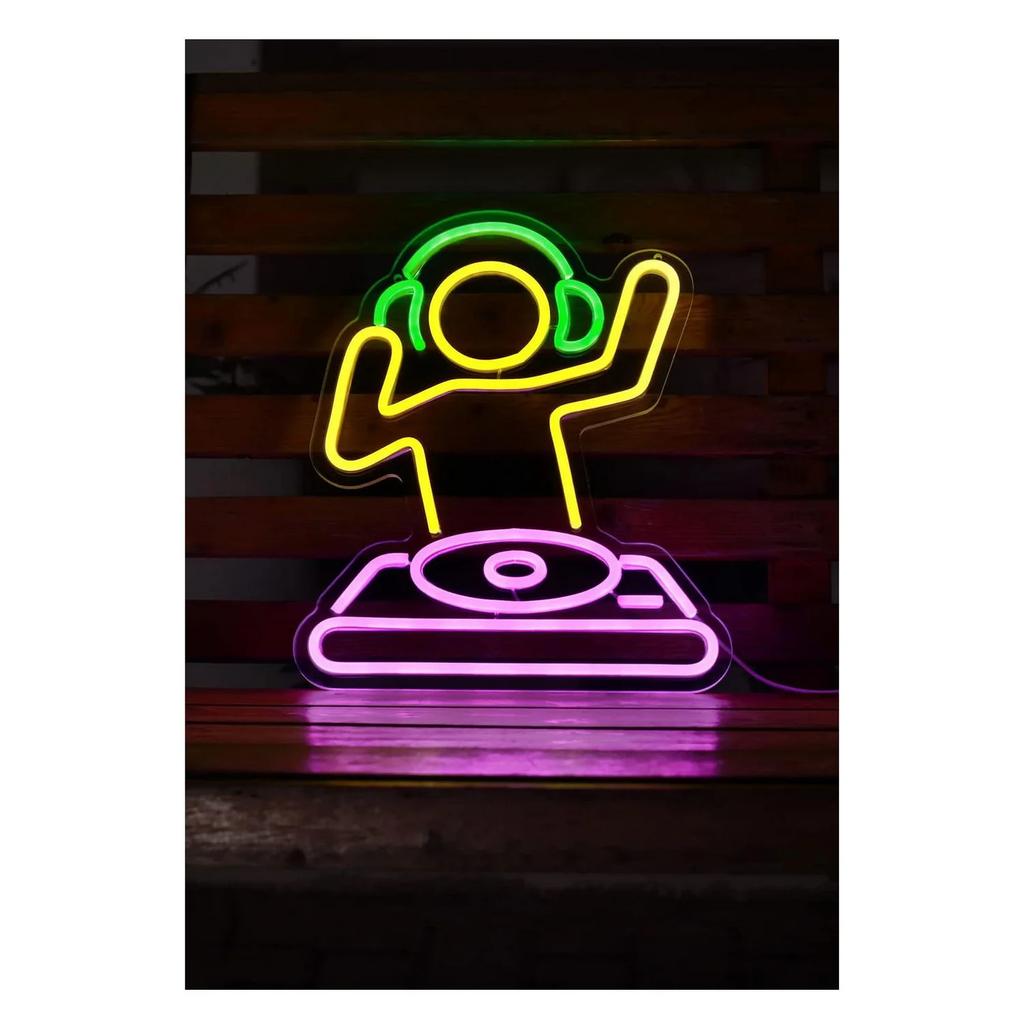 Metal Tin Signs Lighting DJ Wall Decoration Plaque Vintage Art Poster Iron Painting for Man Cave Home Cafe Game Room Club Bar