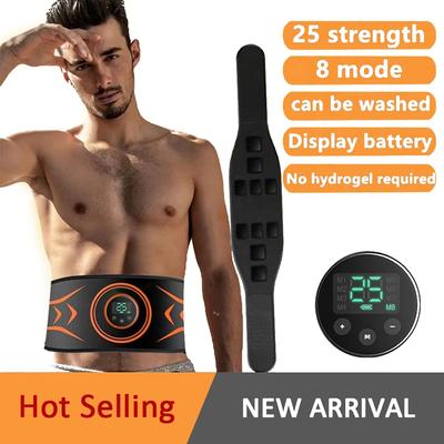 Muskelstimulator EMS Bauchgurttrainer LCD-Display Bauchmuskeltraining Heim-Fitnessstudio Gewichtsverlust Körperabnehmen Bauchtraining