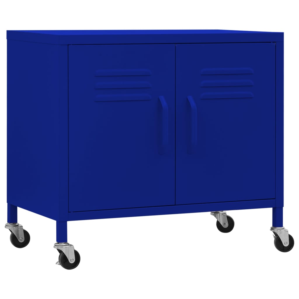 Storage Cabinet Navy Blue 60 x 35 x 56 cm Steel