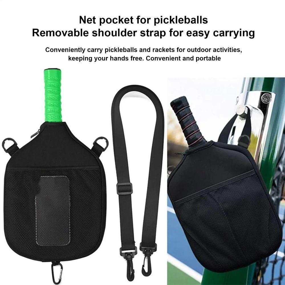 Waterproof Pickleball Paddle Cover Zipper Closure Pickleball Racket Bag  Home Fitness