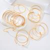 15pcs Punk Multilayer Bracelets Set For Women Elegant Delicate Twist Sparkling Adjustable Bangles Bracelets Jewelry Couples Gift