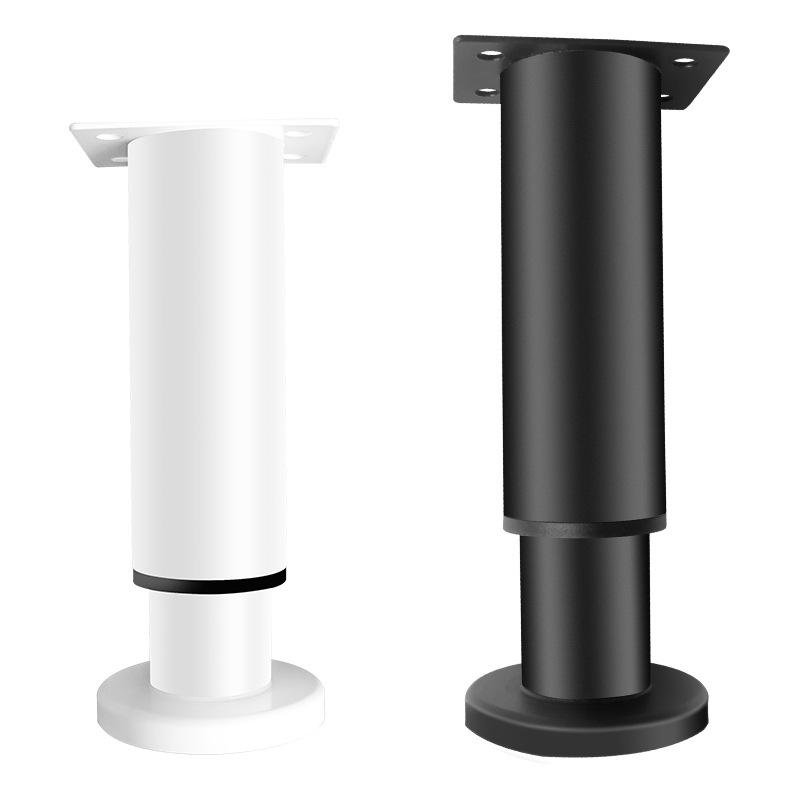 Adjustable Telescopic Sofa & Table Legs - Round Height-Adjustable Cabinet, Coffee Table, & TV Stand Support.