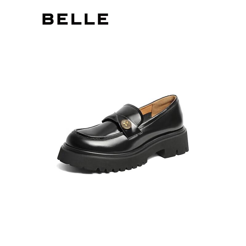 Belle Women s B1757AA4 British Style Platform Loafers 36