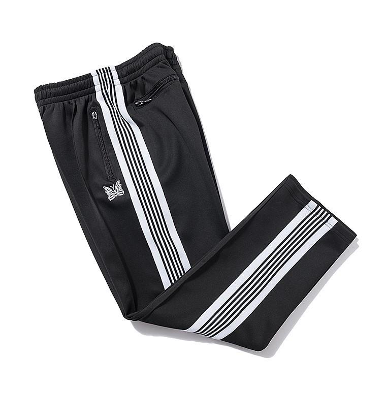 New High Street Fashion Loose Straight Butterfly Sports Pants - Unisex Black & White Striped Casual Trousers