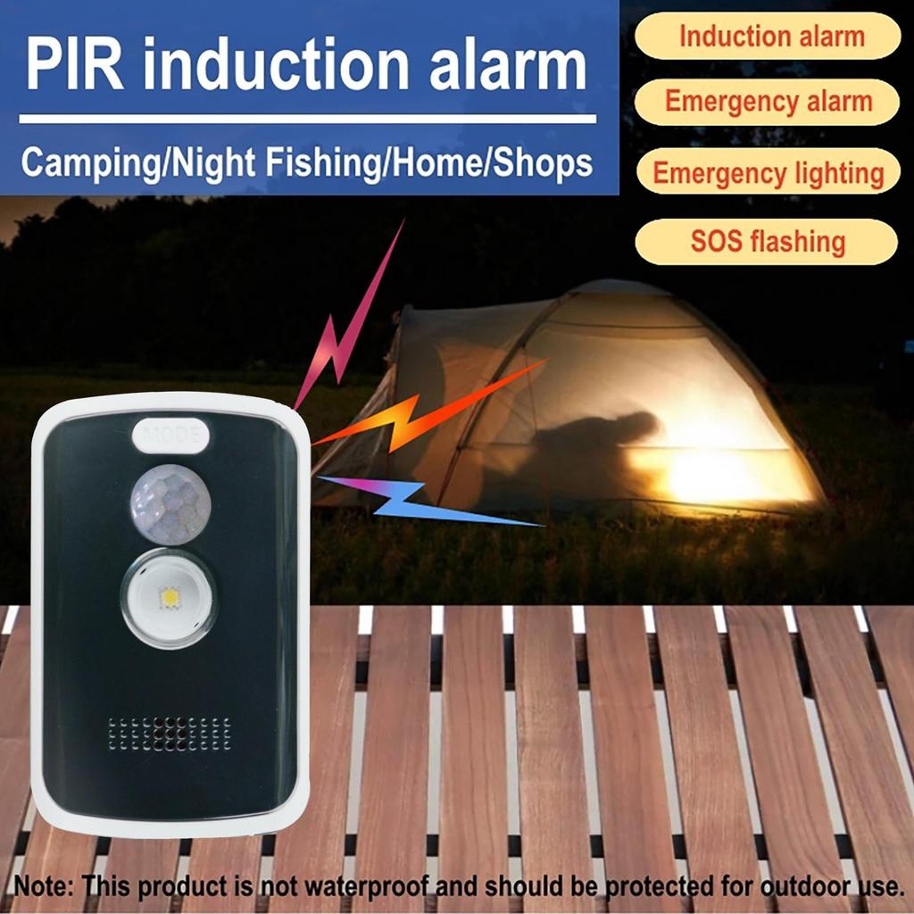 Perimeter Safe Alarm 125db 3 Modes Motion Detector Alarm Safety Defense Anti-Theft Alert Portable Outdoor Camping Security Tools