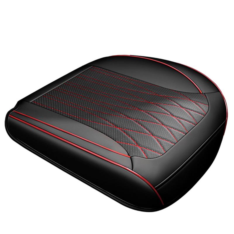 Breathable Car Seat Cushion Faux Leather Comfortable Breathable Car Seat Pad Car Driving Support Seat Anti-Slip Chair Cover