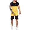 Summer 2pcs Mens Tracksuit Sport Suit T Shirt Tops  Shorts Pants Set Outfit