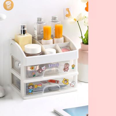 Cosmetic Storage Box Makeup Plastic Drawer Desktop Storage Case Multifunctional Stationery