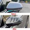 For Chery Tiggo 9 2024 2025 Black Carbonfibe Side Door Mirror Cover Trim Rearview Caps Auto Exterior Parts