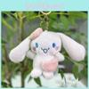 Adorable Pink Plush Bunny Keychain 10cm Soft Cute Stuffed Animal Gift With Colorful Chains