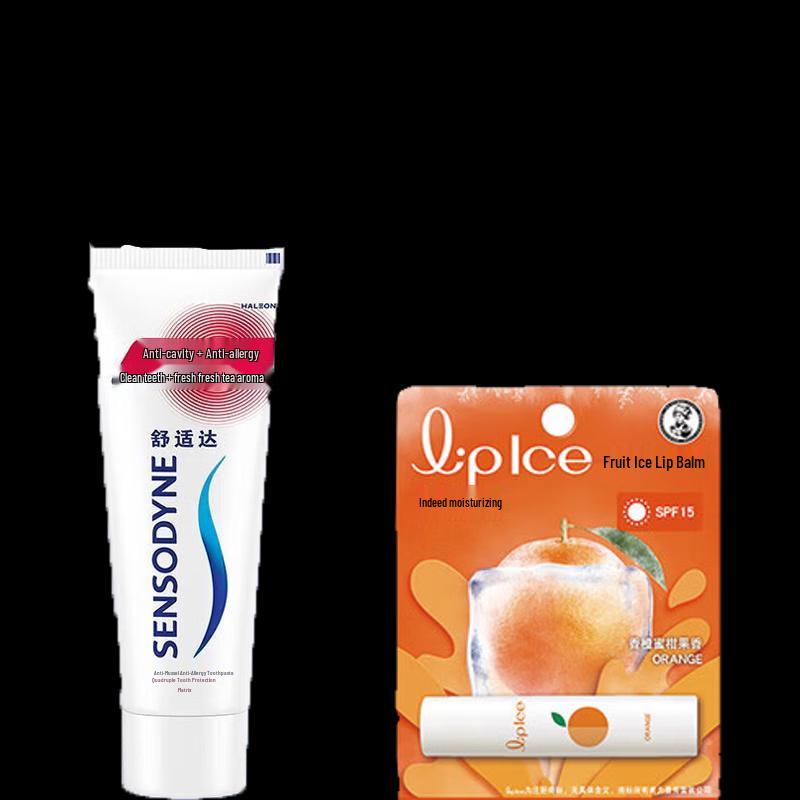 

Sensodyne Fresh Tea Toothpaste & Mentholatum Lip Balm Set