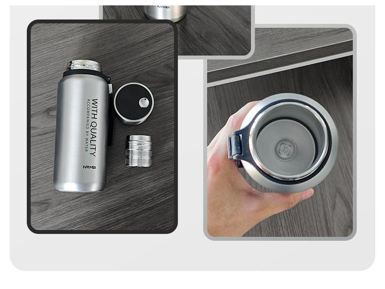 25-Year Men's Insulated Steel Cup: Large Capacity with Magnetic Tea Separator and Infuser