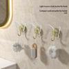 Butterfly Shaped Self Adhesive Wall Hooks No Drill Up To 8KG Load Bearing Hangers for Bathroom Kitchen Coat Towel Hanging