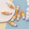 100pcs Mini Simulated Three-layer Ice Cream Cone Ice Cream Resin Crafts Doll House Miniatures Decoration Doll Accessory