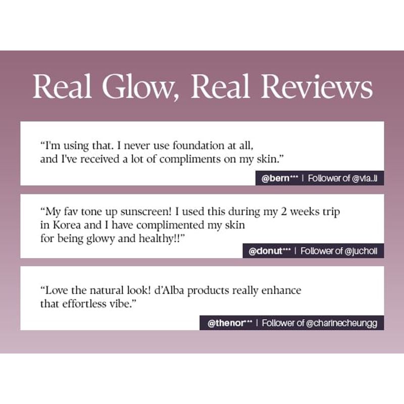 d'Alba Waterfull Pink Correcting Tone-Up Sunscreen