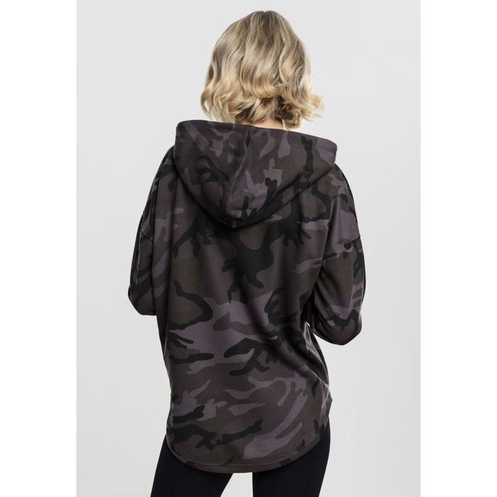 Sweatshirt à capuche - Urban Classics - Camo - Rose - Manches longues - Ajustable