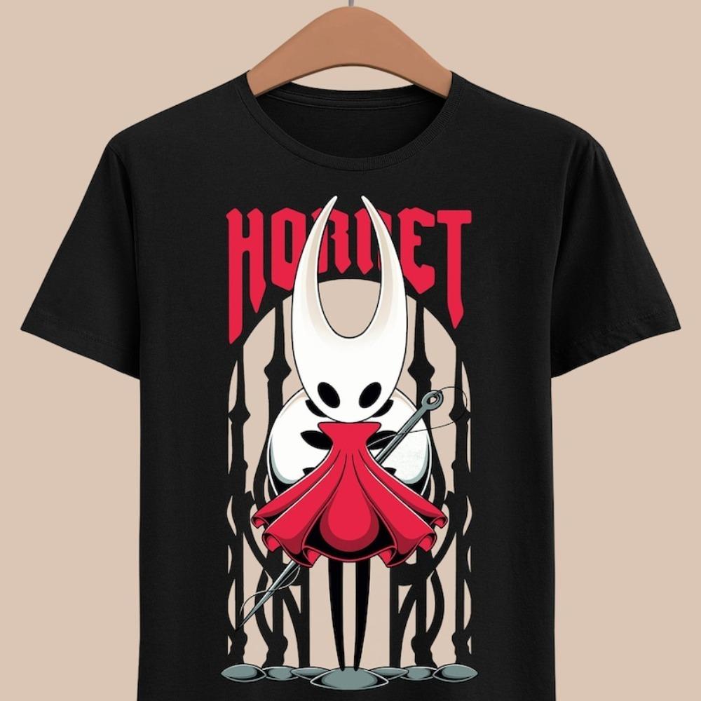 Fashion Men and Women's T-shirt Hollow Knight Print T-shirt Loose Short Sleeve Tops Summer Casual Round Neck Kids Tees Clothing