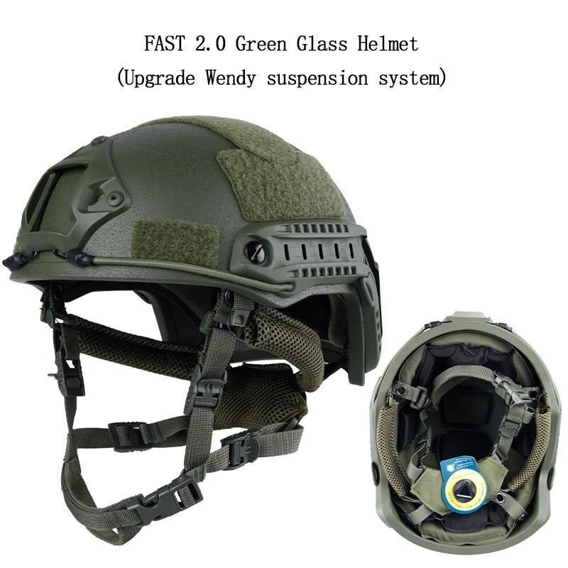 Quick MH Tactical Helmet 1.5kg Fiberglass Wendy's Suspension Pad Helmet Outdoor Activity Protection Training Safety Riot Helmet