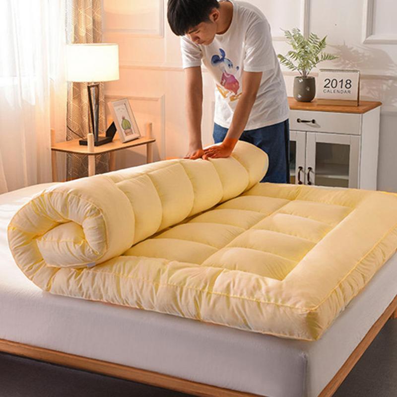 Soft Down Mattress Car Sleeping Mat Tatami Breathable Thickened Non-slip Thickened 8cm 1.2m 1.5m Soft Cushion Quilt Tatami Mat