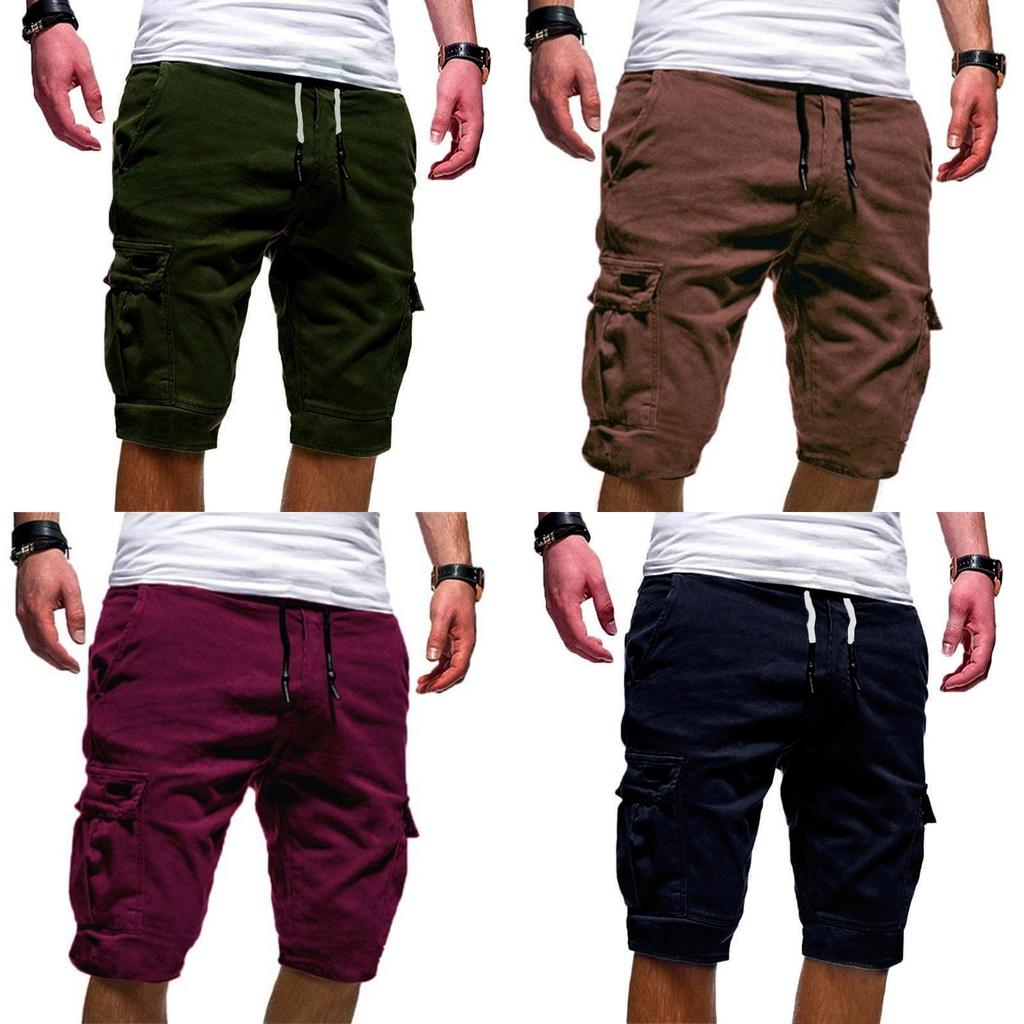 Comfortable Men's Cargo Shorts Summer Casual Jogger Sport Army Combat Trousers