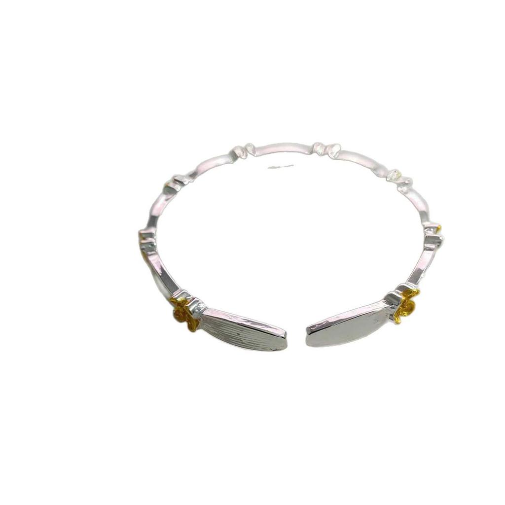 Elegant Osmanthus Open Bangle: Exquisite Chinese Style Versatile Bracelet