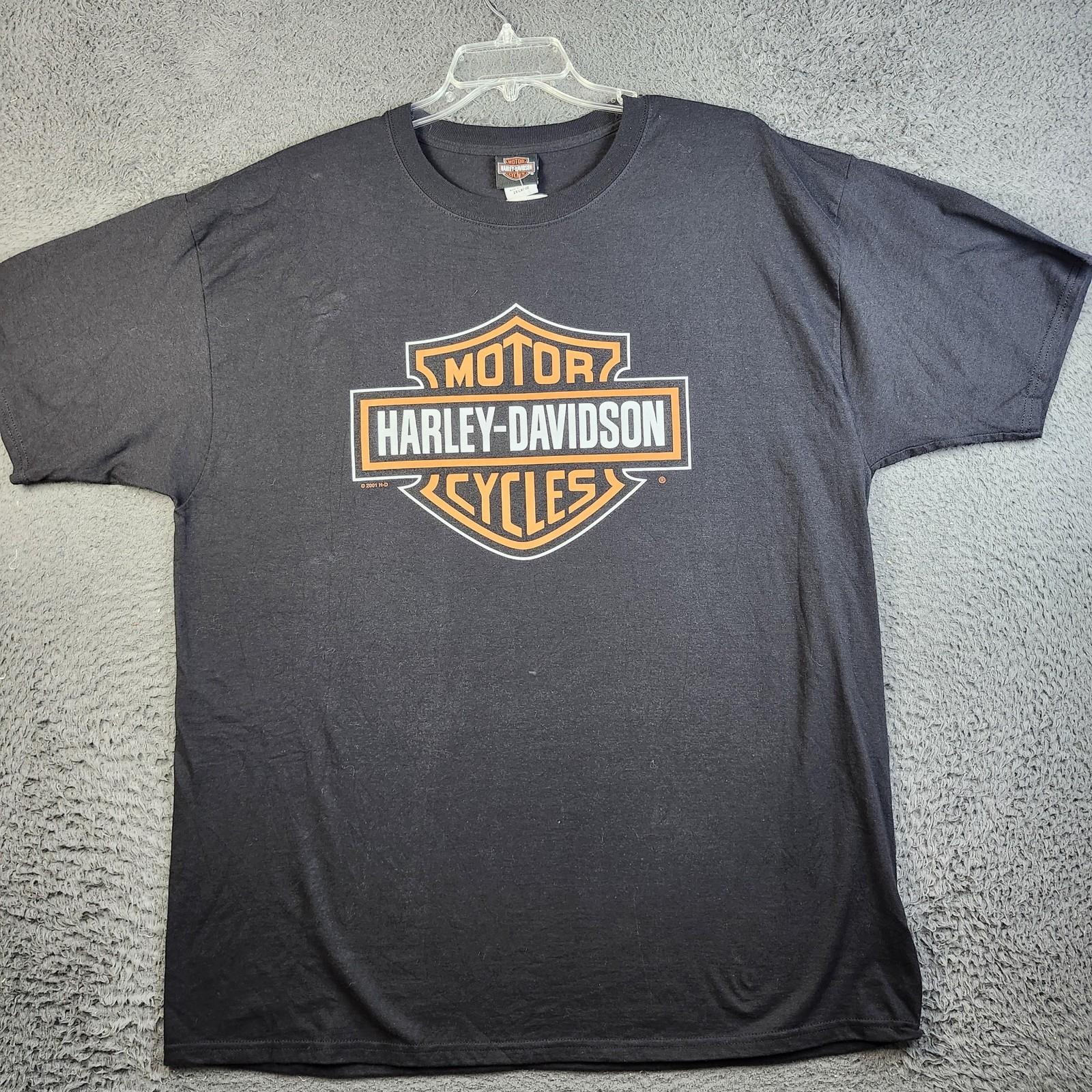 Harley Davidson Shirt Mens 2XL Black Monterey Cannery Row Logo Biker Unisex T-Shirt XXXXL