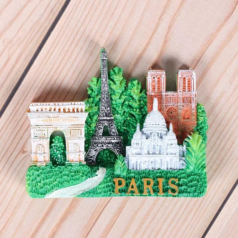France Travelling Souvenirs Fridge Magnets Home Decoration Wedding Birthday Gifts Photo Wall Magnetic Stickers Paris Stickers
