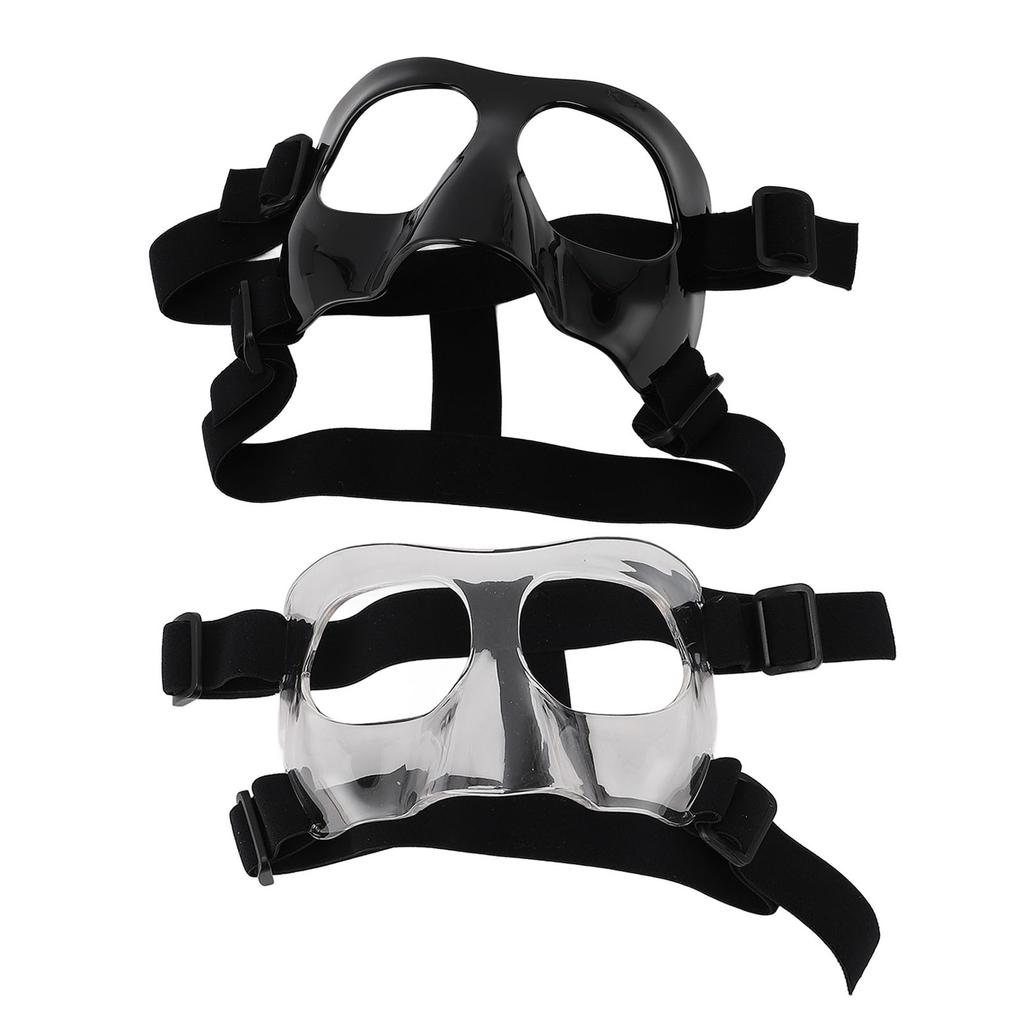 Sports Nose Guard Adjustable Clear Visibility Broken Nose Face Guard for Basketball Baseball Footbal