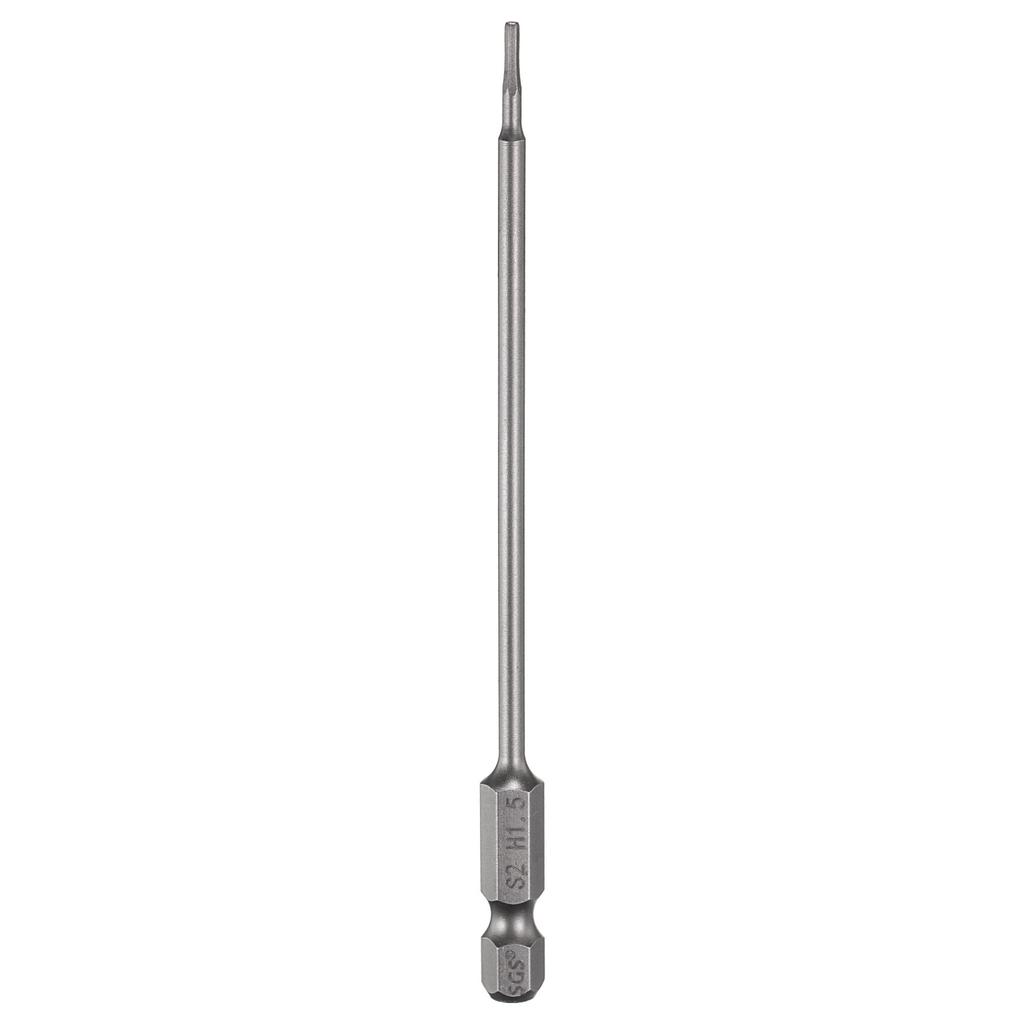 1/3/5pcs Magnetic Hexagonal Driver Socket Screwdriver Bits Metric Flat Tip 1/4" Hex Shank Hex Head Drill Bit 110mm