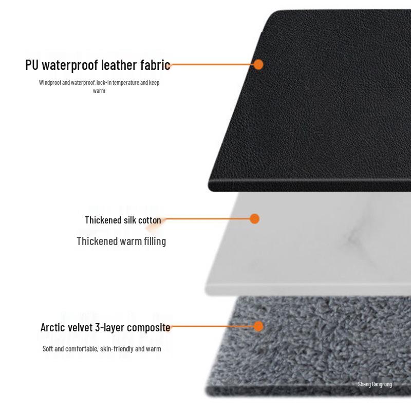 Thick Fleece-Lined Waterproof Handlebar Covers for Cold Weather Motorcycling