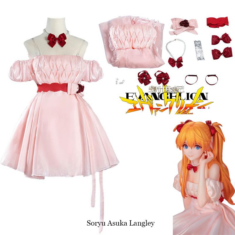 

Евангелион Аска Лэнгли Сорью Тот же Костюм для Косплея Комик-кон Хэллоуин Наряжаться M