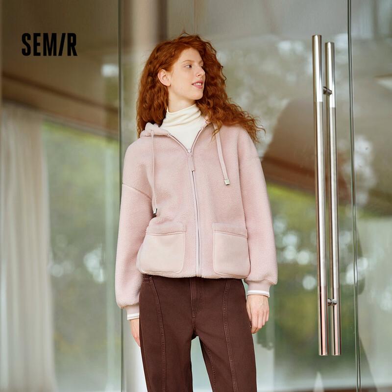 

Женская двусторонняя куртка-худи из искусственного флиса в стиле колор-блок Semir XL