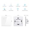 Smart Home Homekit Smart Wall Switch WIFI Breakers Glass Touch Sensor Switch 220V-240V Smart Light Switch