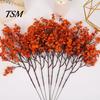 Versatile Flowers for Home Office Artificial Fall Indoor Outdoor Decor, Weatherproof Autumn Floral Decorative Season Arrangements with Flexible Stems