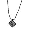 Emporio Armani Black and Gunmetal Necklace Pendant EGS2754060 [Used]