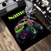 Personalized Name Monster Jam Night Living Room Non-Slip Area Rug Soft Carpet for Bedroom Kids Playroom Sofa Office Home Decor Doormat