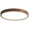 Nordic Style Walnut LED Ceiling Lamp