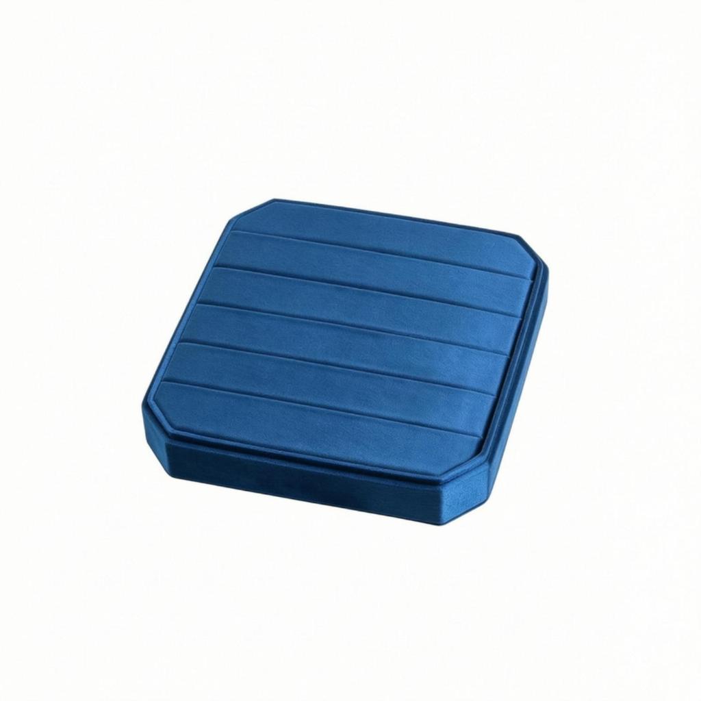 Luxurious Velvet Jewelry Box | Stitched Horizontal Channels, Packaging Box, for Vanity G118