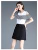 Women's High-Waisted Black Suit Shorts - Korean Style, Slim, Wide-Leg Skirt-Pants for Spring/Summer