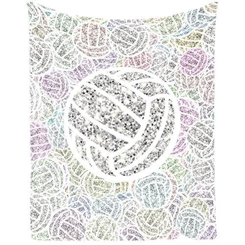 Sports Volleyball Printed Flannel Blanket Sheet Bedspread Nap Blanket Blanket