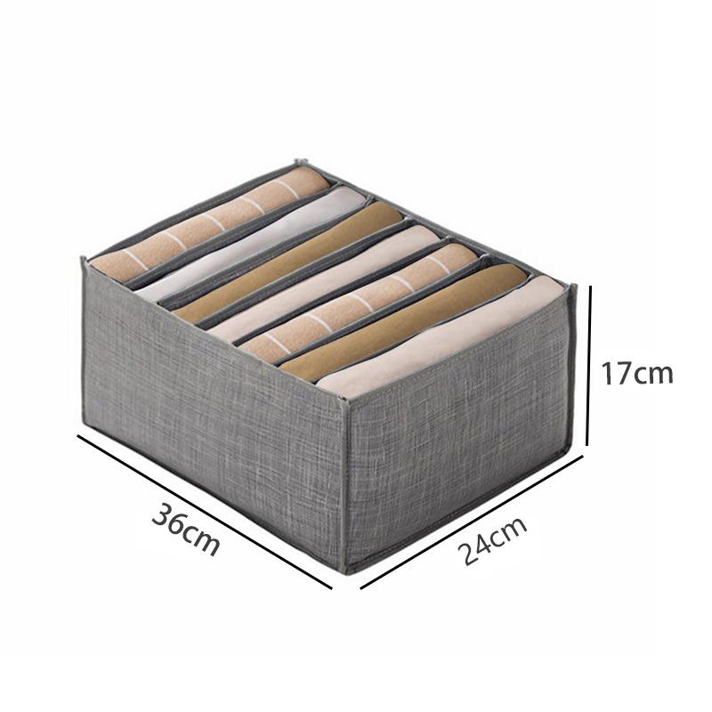 Fabric Bedroom Closet Organizer Pants T-shirt Baby Drawers Organizer Boxes Save Clothes Separator Wardrobe Storage Organization