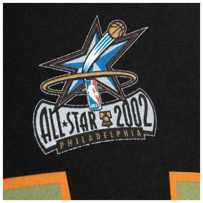 T-shirt de basket-ball - Mitchell &amp; Ness - Philadelphia 76ers - NBA Script N&amp;N - Allen Iverson - Noir