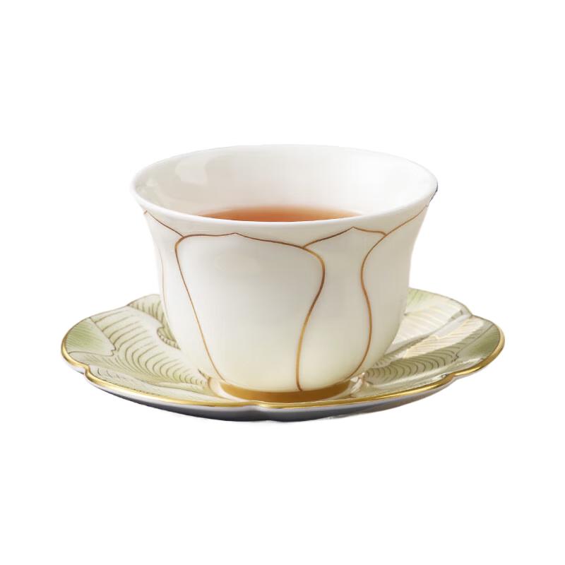 Auratic Magnolia Porcelain Cup & Saucer Set
