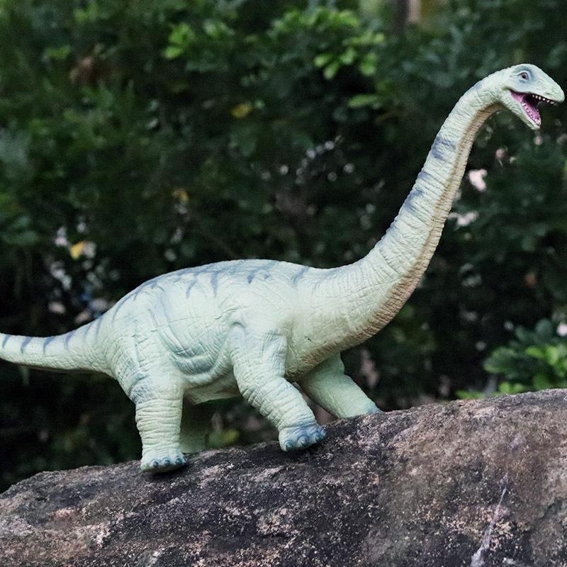 Large Soft Jurassic Dinosaur Toy - Tyrannosaurus Rex, Titanosaur & Brachiosaurus Models for Kids' Cognitive Learning